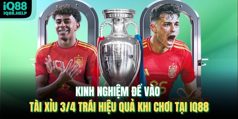Kinh nghiệm để vào Tài Xỉu 3/4 Trái hiệu quả khi chơi tại iq88